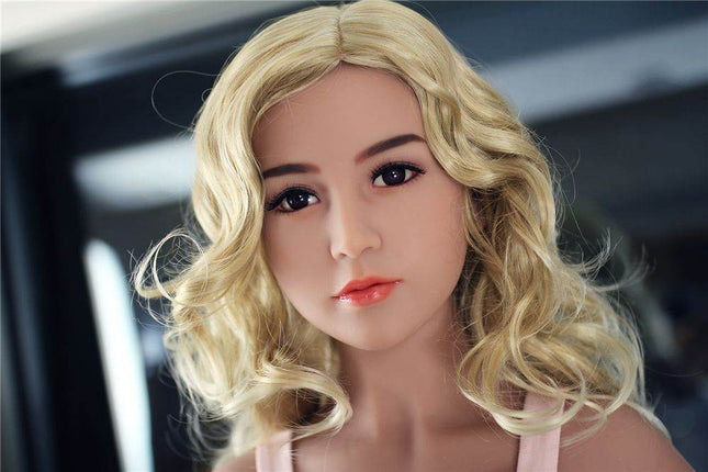 Lilian - 5ft5in (165cm) Asian Blonde Hair Slender Lady Realistic TPE Sex Doll with 14 Head - Rose Wives