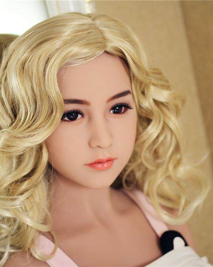 Lilian - 5ft5in (165cm) Asian Blonde Hair Slender Lady Realistic TPE Sex Doll with 14 Head - Rose Wives