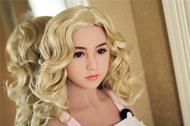 Lilian - 5ft5in (165cm) Asian Blonde Hair Slender Lady Realistic TPE Sex Doll with 14 Head - Rose Wives