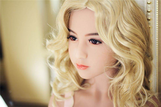 Lilian - 5ft5in (165cm) Asian Blonde Hair Slender Lady Realistic TPE Sex Doll with 14 Head - Rose Wives