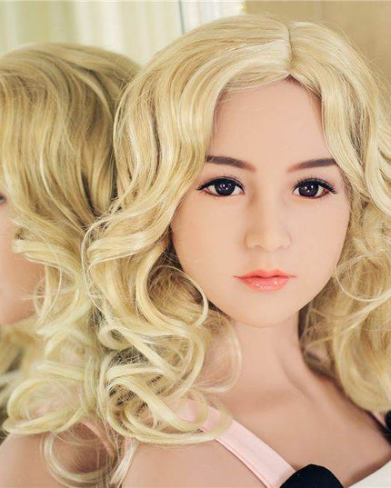 Lilian - 5ft5in (165cm) Asian Blonde Hair Slender Lady Realistic TPE Sex Doll with 14 Head - Rose Wives