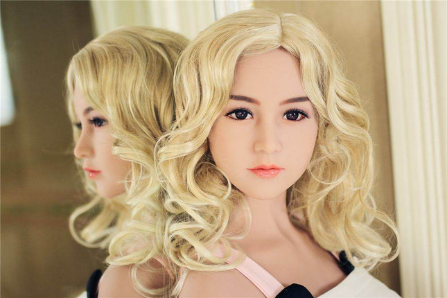 Lilian - 5ft5in (165cm) Asian Blonde Hair Slender Lady Realistic TPE Sex Doll with 14 Head - Rose Wives