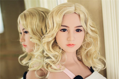 Lilian - 5ft5in (165cm) Asian Blonde Hair Slender Lady Realistic TPE Sex Doll with 14 Head