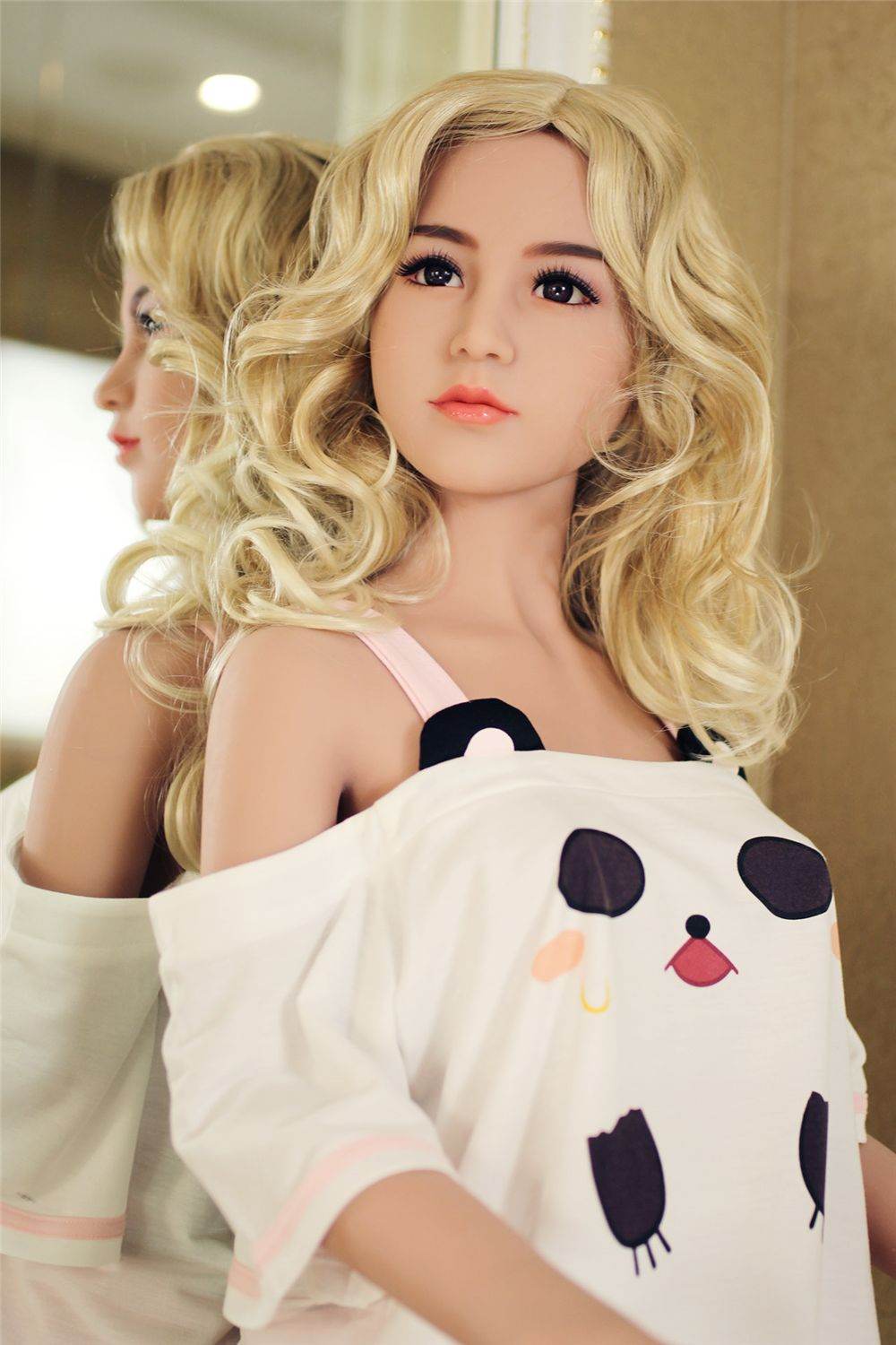 Lilian - 5ft5in (165cm) Asian Blonde Hair Slender Lady Realistic TPE Sex Doll with 14 Head