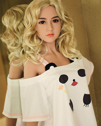 Lilian - 5ft5in (165cm) Asian Blonde Hair Slender Lady Realistic TPE Sex Doll with 14 Head - Rose Wives