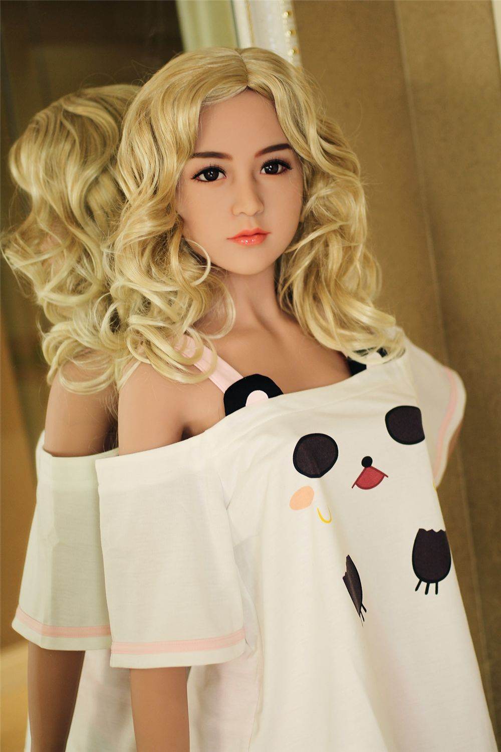 Lilian - 5ft5in (165cm) Asian Blonde Hair Slender Lady Realistic TPE Sex Doll with 14 Head