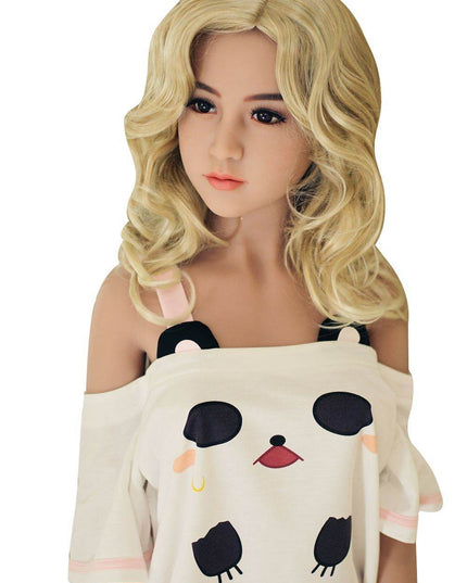 Lilian - 5ft5in (165cm) Asian Blonde Hair Slender Lady Realistic TPE Sex Doll with 14 Head - Rose Wives