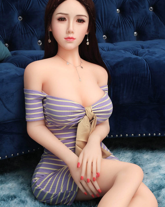 Susie - 5ft2in (158cm) Chinese Hot Lady TPE Sex Doll with Silicone Head - Rose Wives