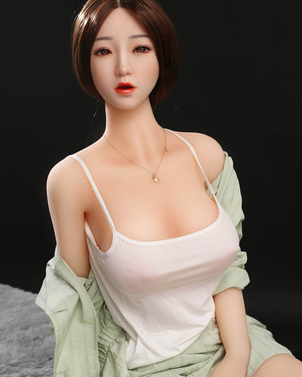 Serena - 5ft2in (158cm) Korean Realistic Lady TPE Sex Doll with Silicone Head - Rose Wives