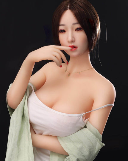 Serena - 5ft2in (158cm) Korean Realistic Lady TPE Sex Doll with Silicone Head - Rose Wives