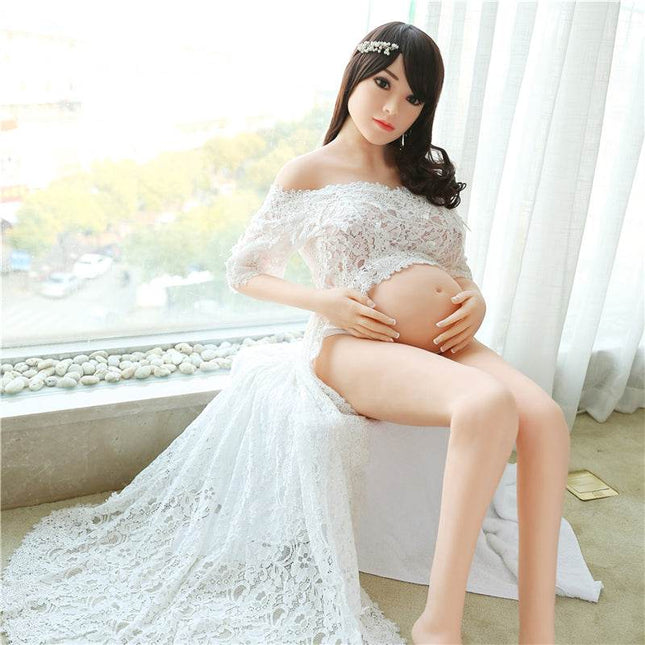 Octavia - 4ft11in (152cm) Sexy Pregnant Woman Big Breast TPE Sex Doll - Rose Wives