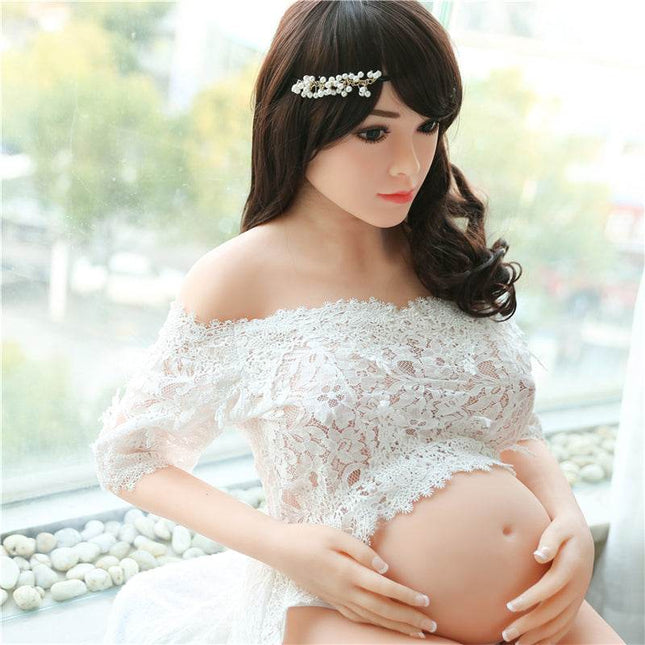Octavia - 4ft11in (152cm) Sexy Pregnant Woman Big Breast TPE Sex Doll - Rose Wives