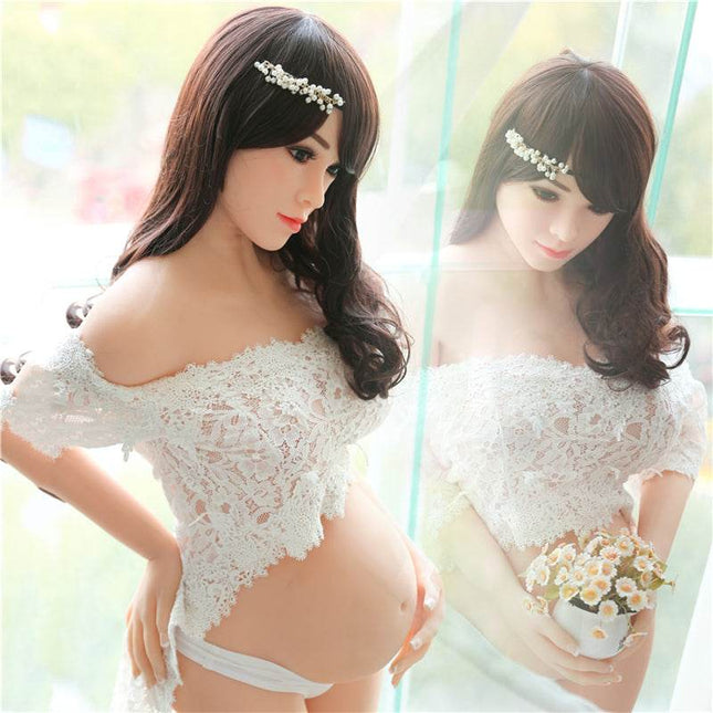 Octavia - 4ft11in (152cm) Sexy Pregnant Woman Big Breast TPE Sex Doll - Rose Wives