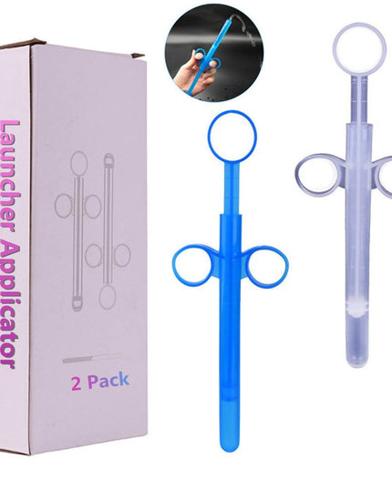 2 Piece/box Anal Lubricant Applicator Backyard Syringe Anal Plug Enema Syringe