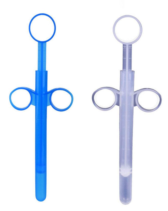 2 Piece/box Anal Lubricant Applicator Backyard Syringe Anal Plug Enema Syringe - Rose Wives