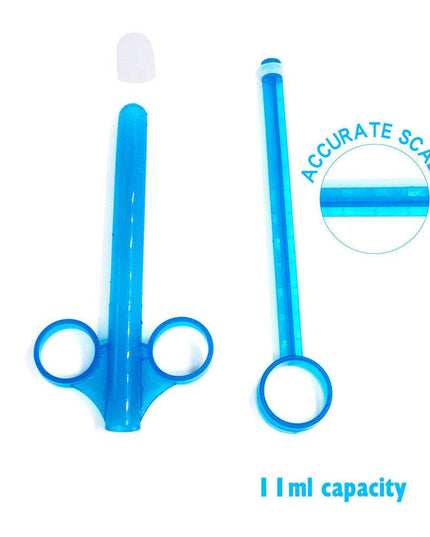 2 Piece/box Anal Lubricant Applicator Backyard Syringe Anal Plug Enema Syringe