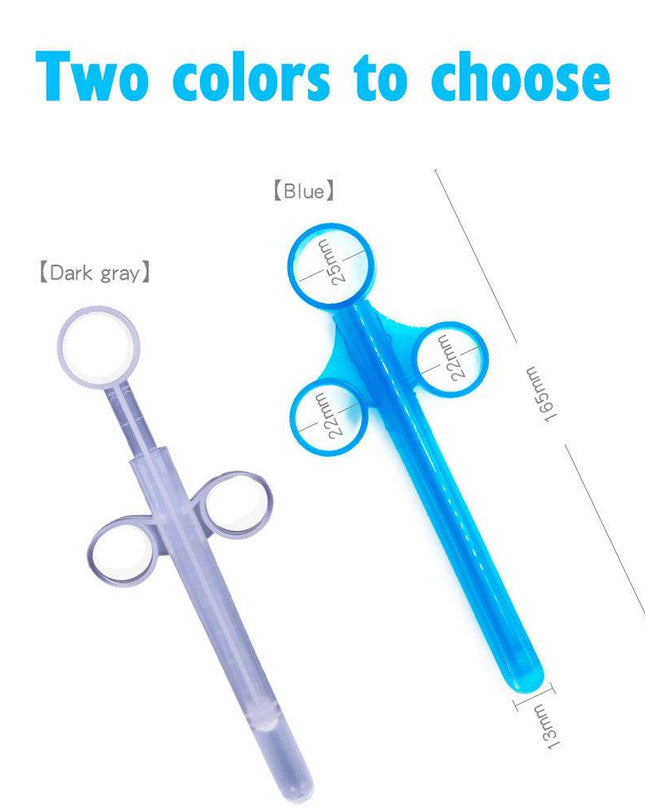 2 Piece/box Anal Lubricant Applicator Backyard Syringe Anal Plug Enema Syringe - Rose Wives