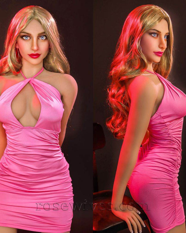 Gemma - 5ft5in (166cm) Slender Fitness Sex Doll with Blonde Hair - Rose Wives