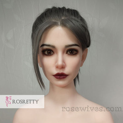 Rosretty Soft Silicone Realistic Artificial Human Head Model with Movable Jaw - M7