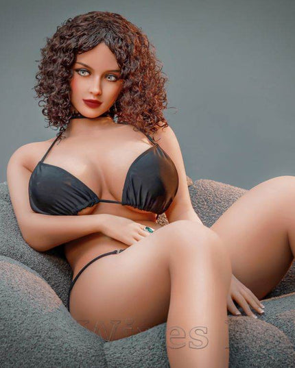 Markisha - 5ft3in (162cm) Chubby Curly Hair Cute Lady Lifelike Love Doll