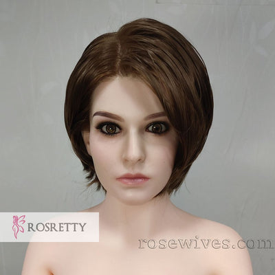 Rosretty Silicone Realistic Artificial Human Head Model - S12