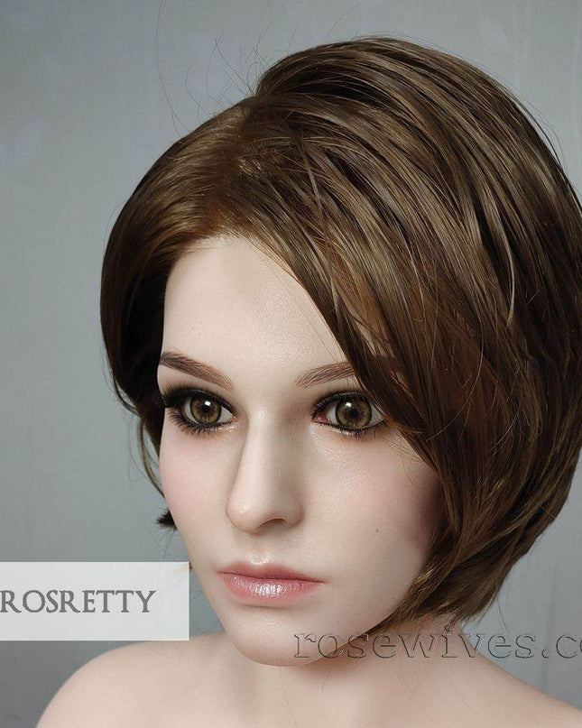 Rosretty Silicone Realistic Artificial Human Head Model - S12 - Rose Wives