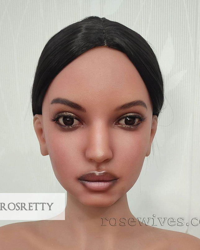 Rosretty Silicone Realistic Artificial Human Head Model - S14 - Rose Wives