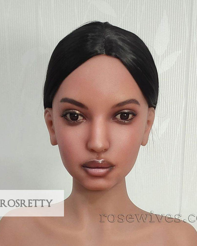 Rosretty Silicone Realistic Artificial Human Head Model - S14 - Rose Wives