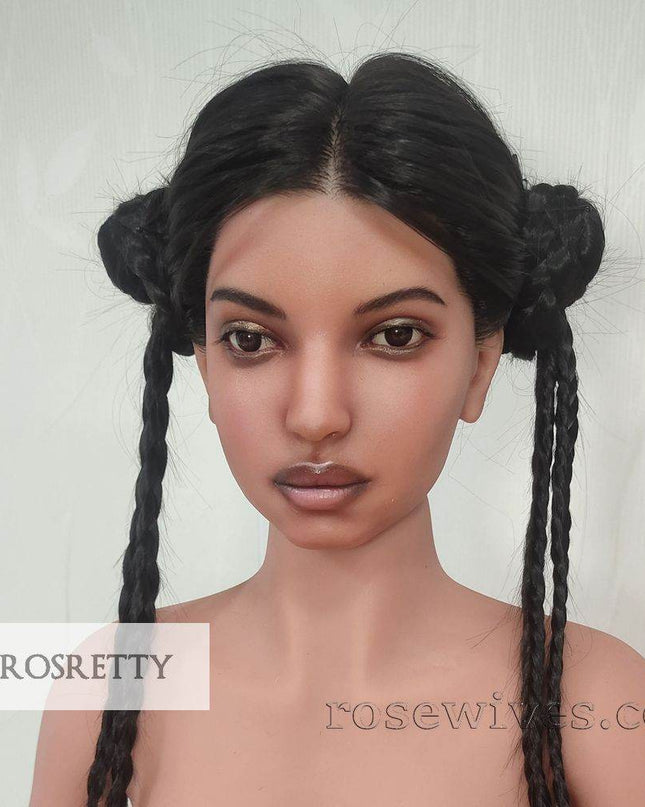 Rosretty Silicone Realistic Artificial Human Head Model - S14 - Rose Wives