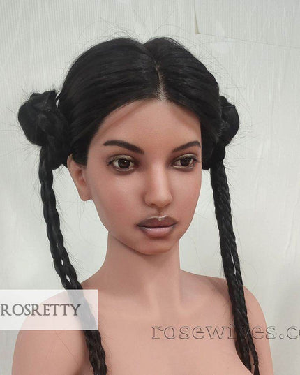 Rosretty Silicone Realistic Artificial Human Head Model - S14 - Rose Wives