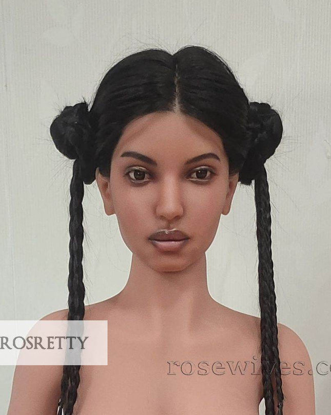 Rosretty Silicone Realistic Artificial Human Head Model - S14 - Rose Wives