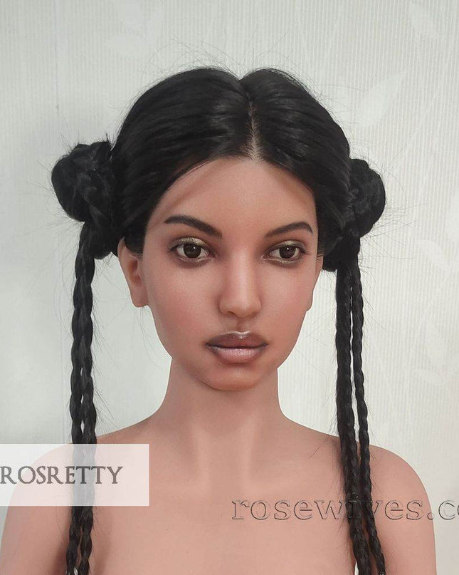 Rosretty Silicone Realistic Artificial Human Head Model - S14 - Rose Wives