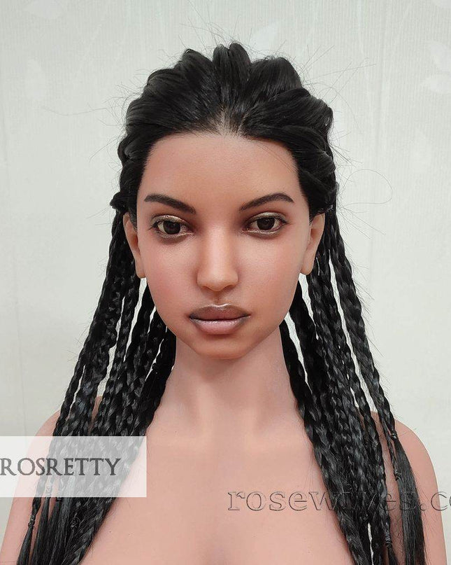 Rosretty Silicone Realistic Artificial Human Head Model - S14 - Rose Wives