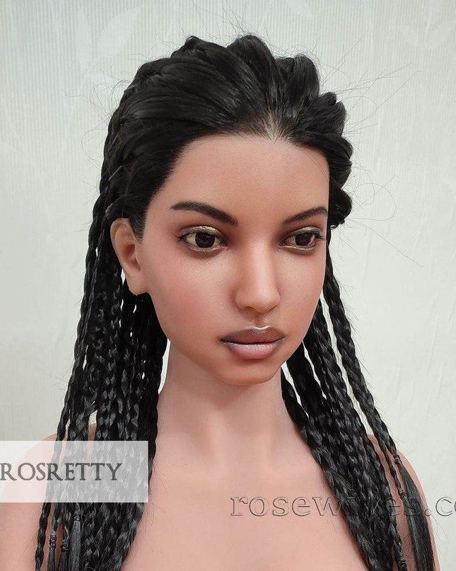 Rosretty Silicone Realistic Artificial Human Head Model - S14 - Rose Wives