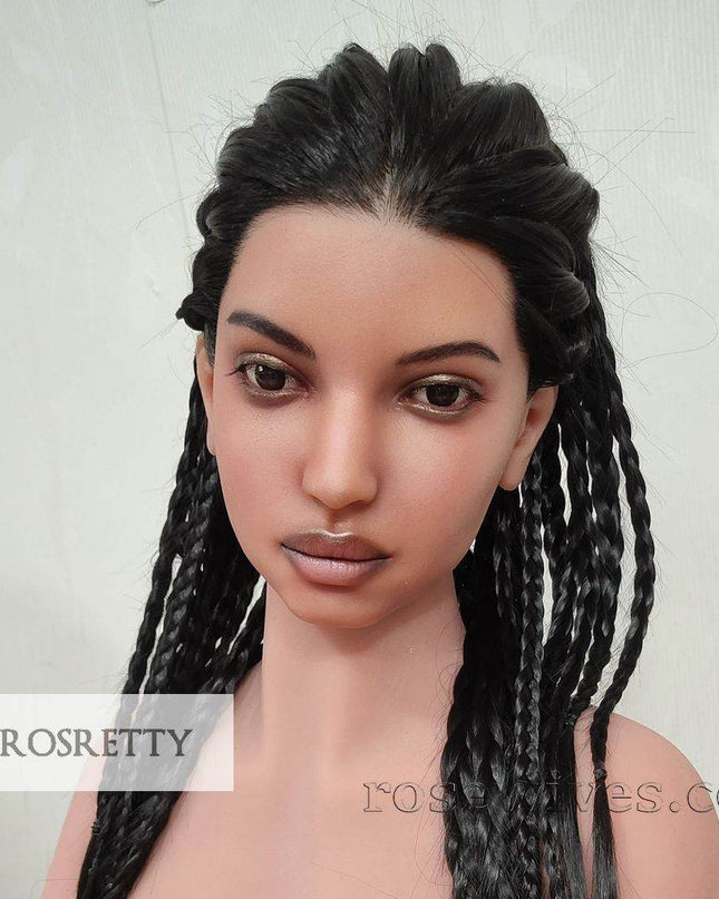 Rosretty Silicone Realistic Artificial Human Head Model - S14 - Rose Wives