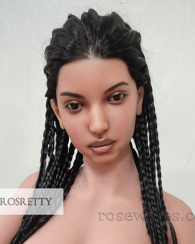 Rosretty Silicone Realistic Artificial Human Head Model - S14 - Rose Wives