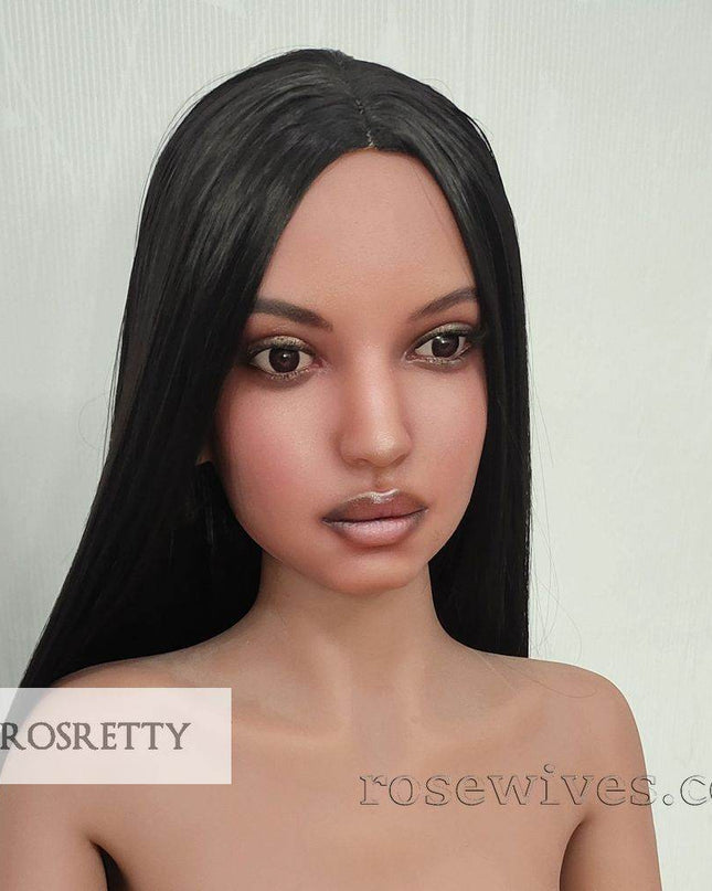 Rosretty Silicone Realistic Artificial Human Head Model - S14 - Rose Wives