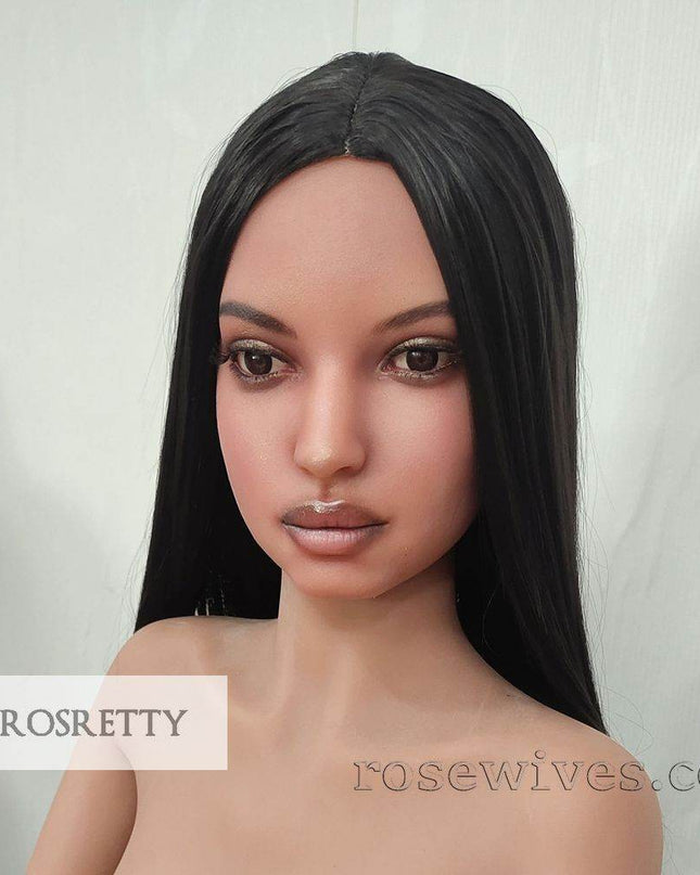 Rosretty Silicone Realistic Artificial Human Head Model - S14 - Rose Wives