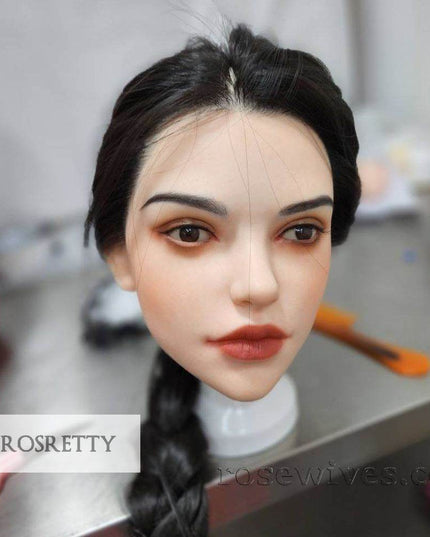 Rosretty Silicone Realistic Artificial Human Head Model - S16