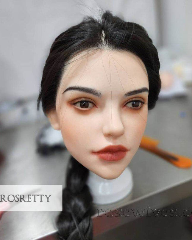 Rosretty Silicone Realistic Artificial Human Head Model - S16 - Rose Wives