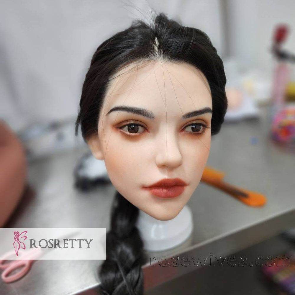 Rosretty Silicone Realistic Artificial Human Head Model - S16