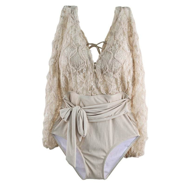 Hot Spring One Piece Swimsuit for Gril Dolls - Rose Wives