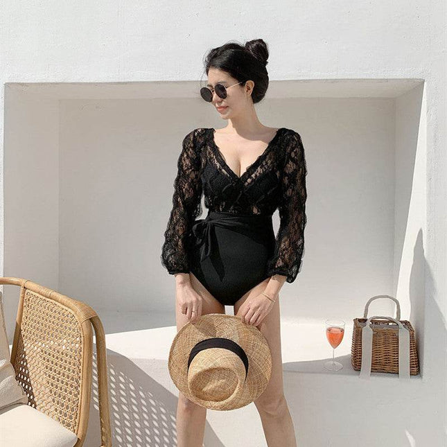 Hot Spring One Piece Swimsuit for Gril Dolls - Rose Wives