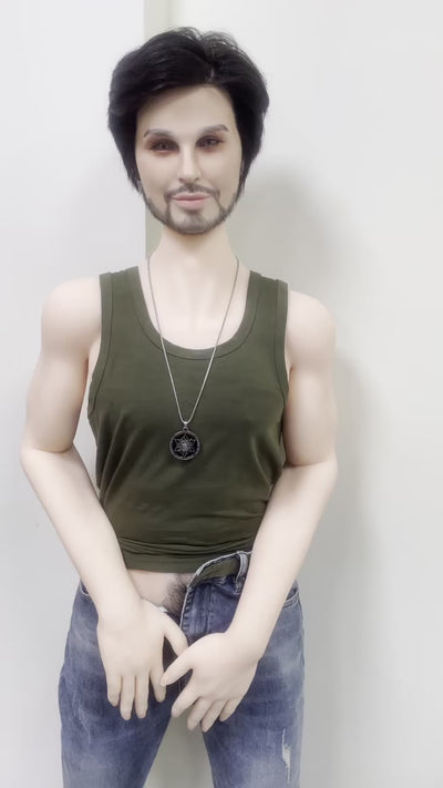 John - 5ft3in (162cm) Realistic TPE Male Sex Doll with Sexy Beard