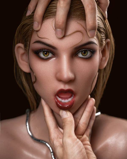 Movable Jaw Mature Silicone Head - M4 - Rose Wives