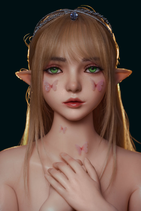 Movable Jaw Elf Ears Silicone Head - M8