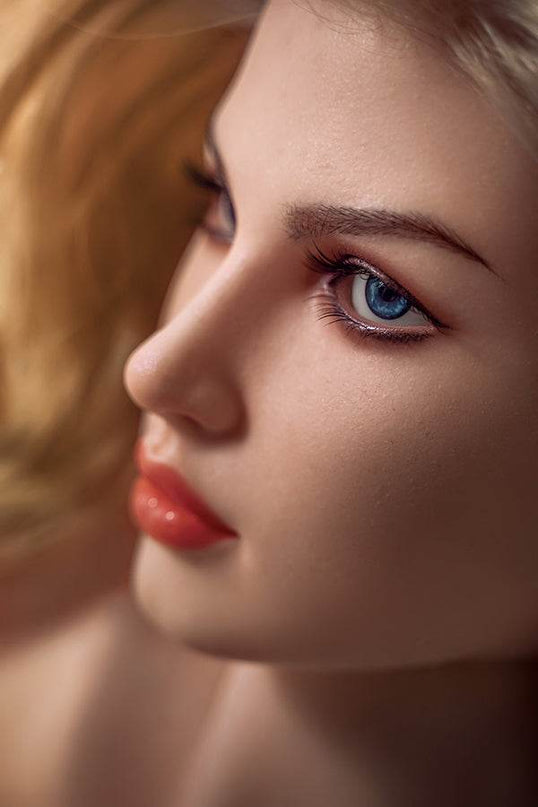 Blonde Papaya Breasts Silicone Head Sex Doll Seraphina 170cm S5# - Rose Wives