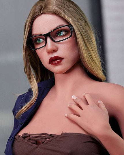 158cm/5ft2 Big Breasts Mature Blonde Seductive Teacher Realistic TPE Sex Doll - Wanda