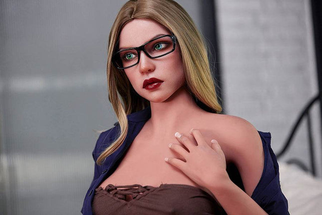 158cm/5ft2 Big Breasts Mature Blonde Seductive Teacher Realistic TPE Sex Doll - Wanda - Rose Wives