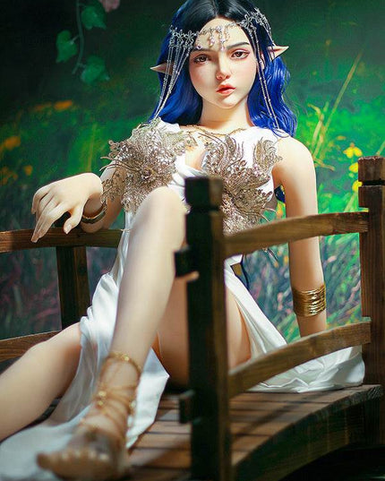 160cm/5ft3 Small Breasts Elegance Forest Princess Elf Ears Lifelike TPE Sex Doll - Ophelia